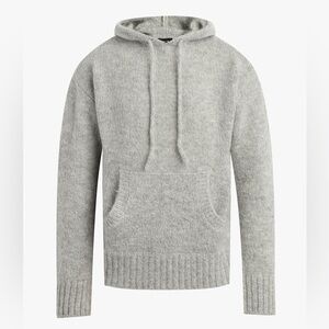 Joe’s jeans hoodie sweater wool mohair and recycled nylon.